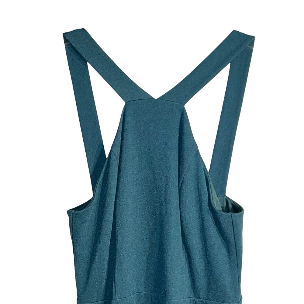 Birdy Grey Gene Bridesmaid Dress in Crepe Sea Glass with Front Slit – Size M - Picture 3 of 10